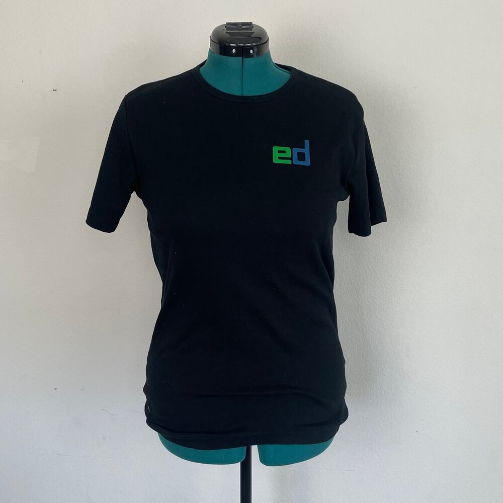 I.D. Game Black Logo T-Shirt, Size L